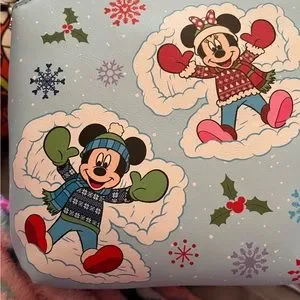 Disney her universe Mickey and Minnie Mouse holiday snow angels mini backpack Her Universe Mickey Mouse & Minnie Mouse Snow Angels Mini  main image 4